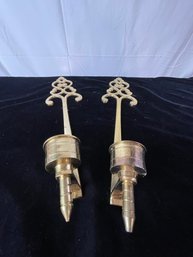 Pair Of Brass Candlestick Holders