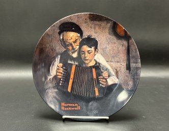 Collectible Limited Edition Norman Rockwell Plate: The Music Maker