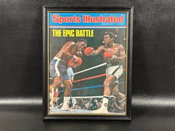 Vintage Boxing Memorabilia: Framed Sports Illustrated, The Epic Battle (Muhammed Ali/Joe Frazier)