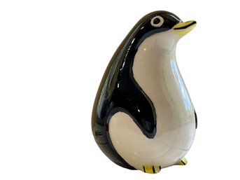 1970s Ceramic Penguin Dispenser