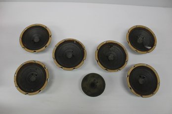 Vintage Lot Of Seven Speakers