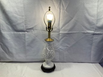 Vintage Blanc De Chine Porcelain Lamp