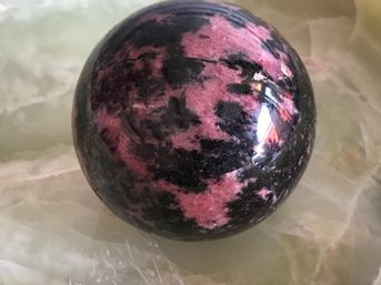 Lepidolite Gemstone Sphere,  2 LB 6 Oz