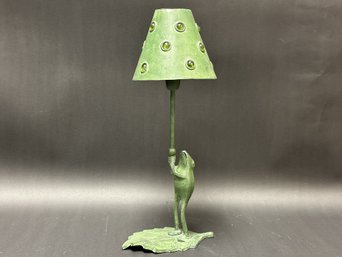 A Whimsical Frog-Form Tea Light Holder