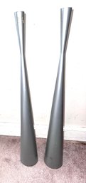 Pair Of Vintage Ikea Snygg Large Floor Candleholders Designed By Ria Falke