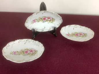 Floral Dessert Bowls Set Of 3