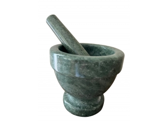 Green Marble Mortar And Pestle