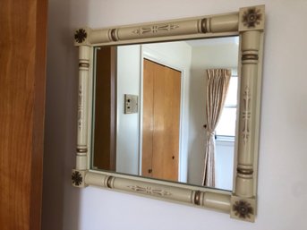 Lambert Hitchcock Wall Stenciled Mirror With Gold Trim