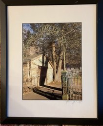 Signed Jewish Cemetery Photograph