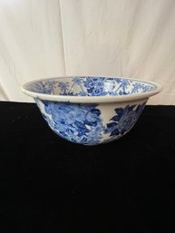 Vintage Chinese Blue Ware Ceramic Bowl