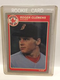 1985 Fleer Roger Clemens Rookie Card - M