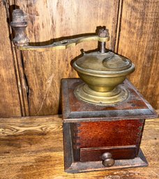 Beautiful Antique Coffee Grinder Complete