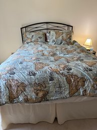 Queen Size Bed With Headboard, Bedding And Mattress & Boxspring