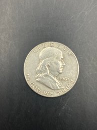 1961-D Benjamin Franklin Silver Half Dollar