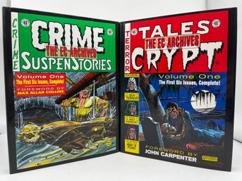 The EC Archives -crime  Suspenstories Volume 1 And Tales Of The Crypt Volume 1  ,hardcovers  (16)