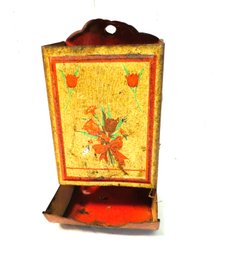 Vintage Red Tin Matchbook Holder