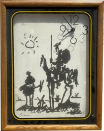 A Vintage Picasso Don Quixote Wall Clock