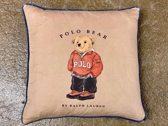 Polo By Ralph Lauren Denim Feather Bear Pillow