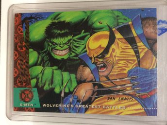 1994 Fleer Ultra Marvel Wolverine Vs. Hulk Card - M