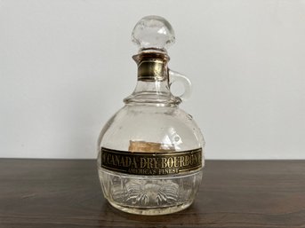 Vintage Canada Dry Bourbon Decanter