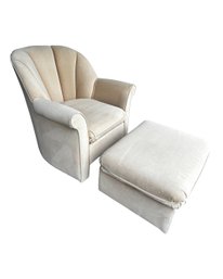 Carter  Chair With Matching Footstool