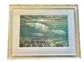 Mike Stidham Tarpon On The Flats Fishing Limited Edition, Signed Art Print