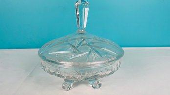 Glass Candy Dish With Lid