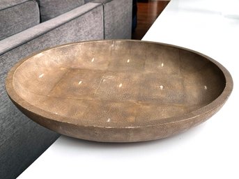 A Large Shagreen Clad Decorative Platter By R&Y Augousti For Barneys