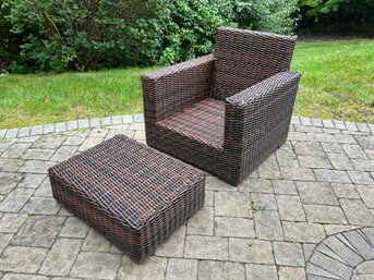 Sunset West Patio Chair And Ottoman