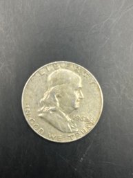 1962-D Benjamin Franklin Silver Half Dollar