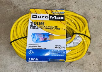 New DuroMax 100ft Heavy Duty Extension Cord