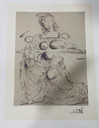 SALVADOR DALI 'MOTHER AND CHILD' PLATE SIGNED LITHOGRAPH ON PAPER