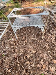 Vintage Patio Table Missing Glass. Lot - II