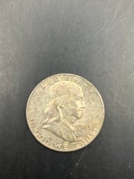 1963-D Benjamin Franklin Silver Half Dollar