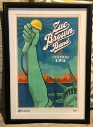 Zac Brown Band CITI FIELD Limited Edition Poster # 8 In The Series