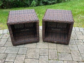 Pair Of Sunset West Patio Side Tables