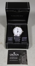 Croton Men's Stainless Steel Wristwatch In Original Box, Never Worn