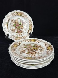 Vintage Staffordshire Ridgeway 6' Plates