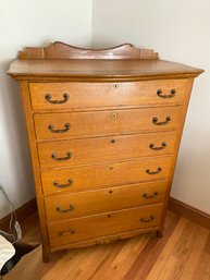 Vintage Oak Wood 6 Drawer Dresser 36x22x52