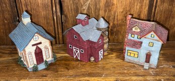 1992 Lot Of 3 Boyds Houses