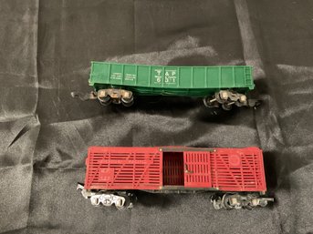 2 Plastic  AF- Train Cars-