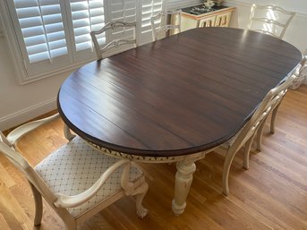 Vintage Hooker Dining Table And 6 Chairs