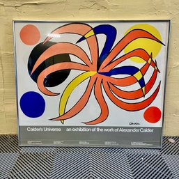 A Rare 1977 Alexander Calder Museum Exhibition Poster 'Calders Universe'