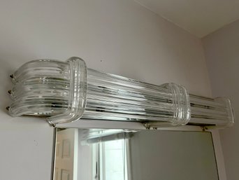 An Art Deco Style Lucite Vanity Light - Removed & Ready For Pickup - Bath 1A