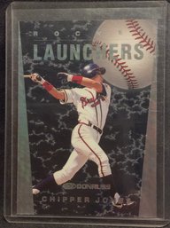 1996 Donruss Chipper Jones Rocket Launchers Insert Card 1284/5000 - M