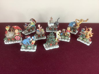 Mixed Disney Pooh Train Set Figurines