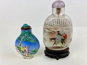 Painted Chinese Snuff Bottles (2)