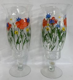 Pretty Painted Floral  Hurricanes