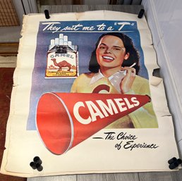 Pair Of Vintage Camel Advertising Posters