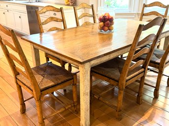 Beacon Hill By John Boriano Country English Dining Table & Six Chairs (LOC:W2)